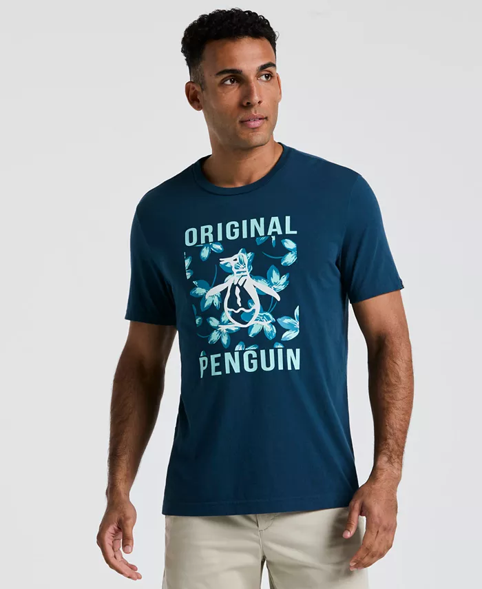 Мужская футболка с принтом Box Pete в цветочный узор, slim-fit Original Penguin, синий
Мужская футболка с принтом Box Pete в цветочный узор, slim-fit Original Penguin, синий