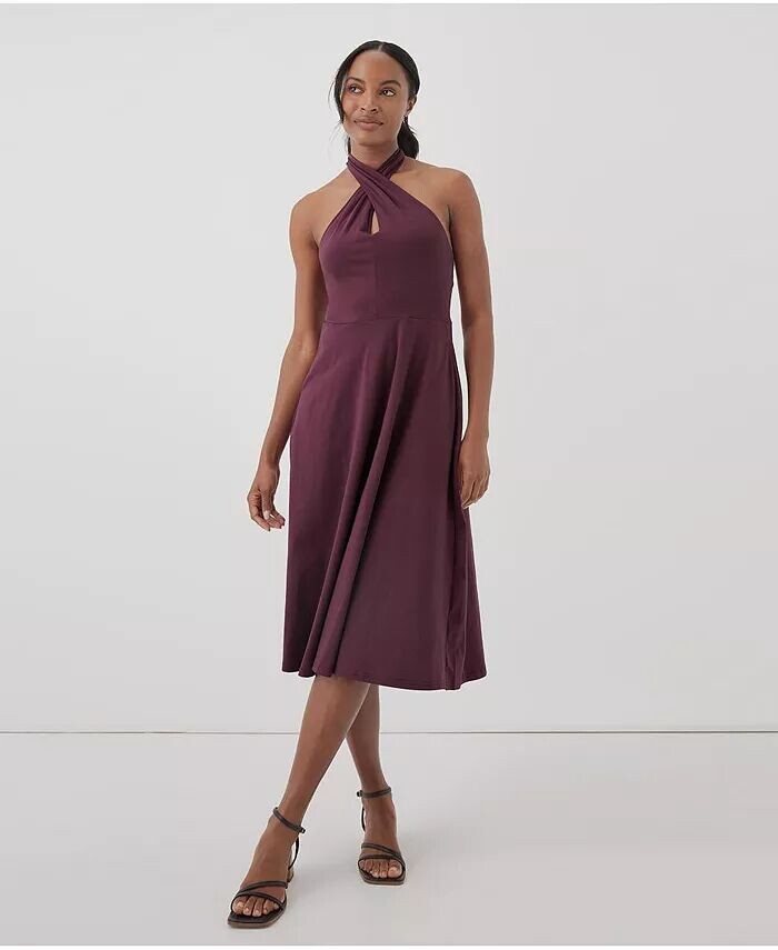 Женское современное платье с бретелькой на бретельках приталенного и расклешенного кроя Pact, красный
Женское современное платье с бретелькой на бретельках приталенного и расклешенного кроя Pact, красный