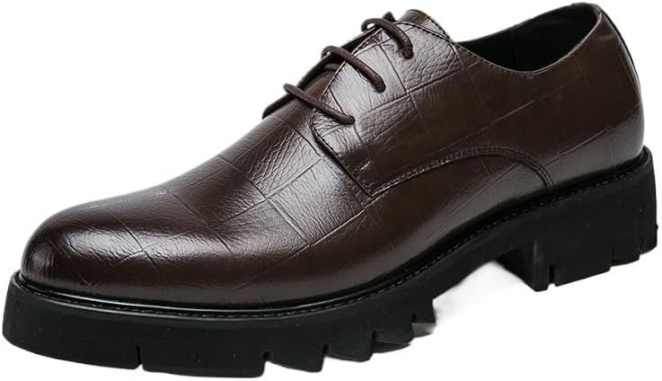 Мужские оксфорды, деловые кожаные платформенные оксфорды дерби, на шнуровке и без, для вождения, комфорта, вечеринок, свадеб Zestrelax, коричневый
Мужские оксфорды, деловые кожаные платформенные оксфорды дерби, на шнуровке и без, для вождения, комфорта, вечеринок, свадеб Zestrelax, коричневый