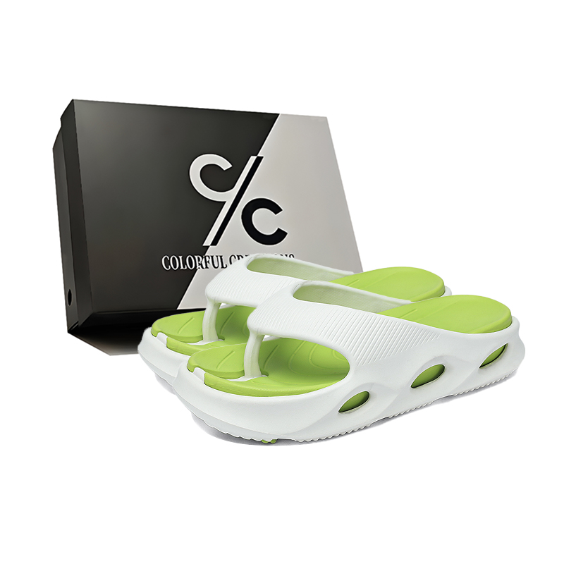 Мужские антибактериальные шлепанцы EVA с защитой от запаха Colorful Creations, White Green
Мужские антибактериальные шлепанцы EVA с защитой от запаха Colorful Creations, White Green