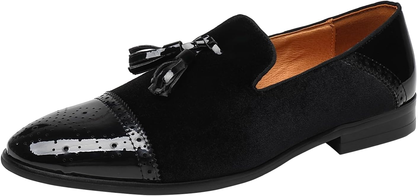 Мужские туфли-лоферы ELANROMAN, классические, из лаковой бархатной кожи, для смокинга, черный
Мужские туфли-лоферы ELANROMAN, классические, из лаковой бархатной кожи, для смокинга, черный