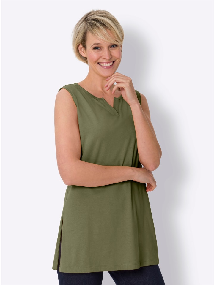 Sieh an! Длинный топ оливкового цвета
Sieh an! Длинный топ оливкового цвета