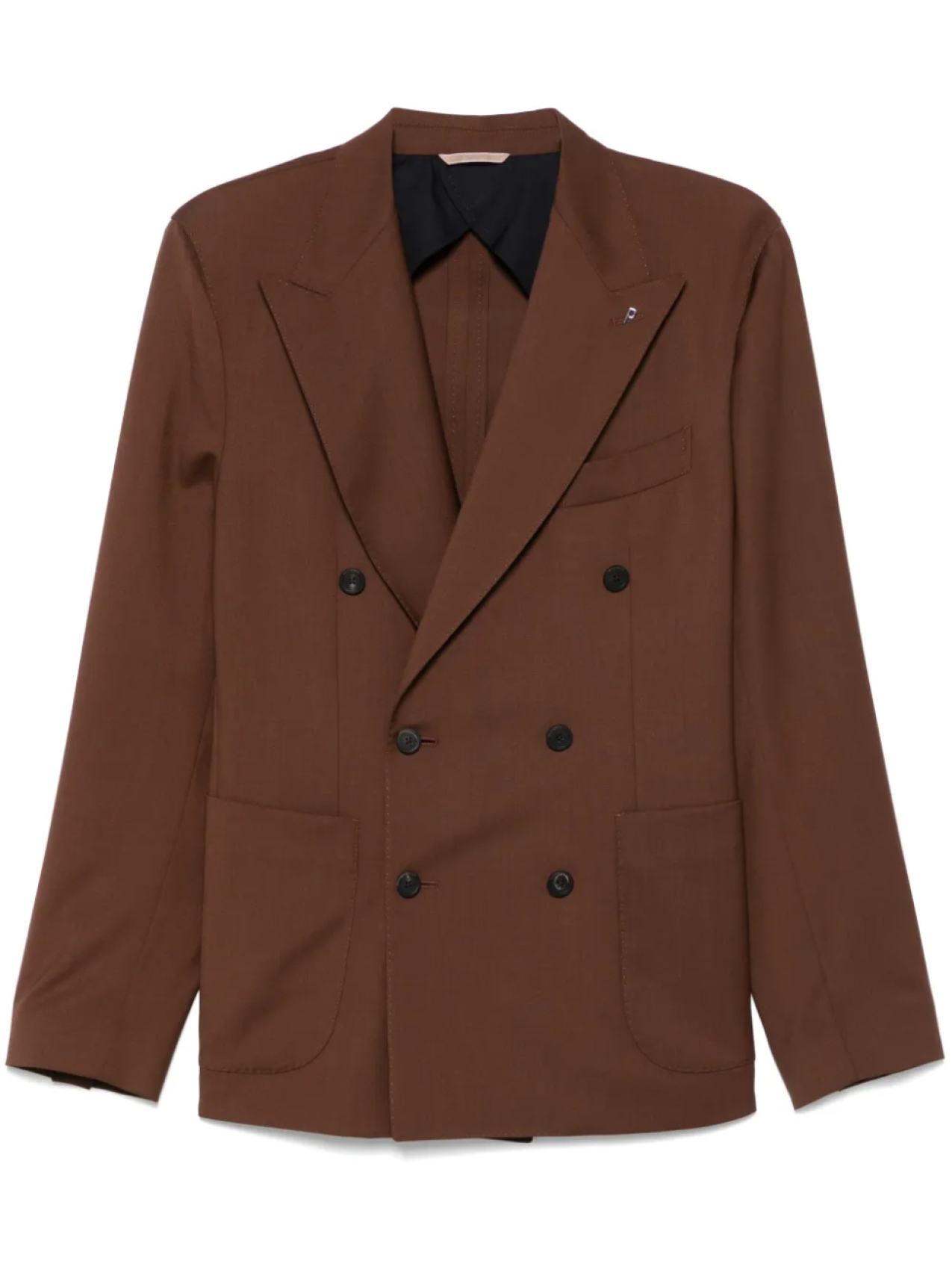 Двубортный пиджак из шерсти Peserico, коричневый
Двубортный пиджак из шерсти Peserico, коричневый