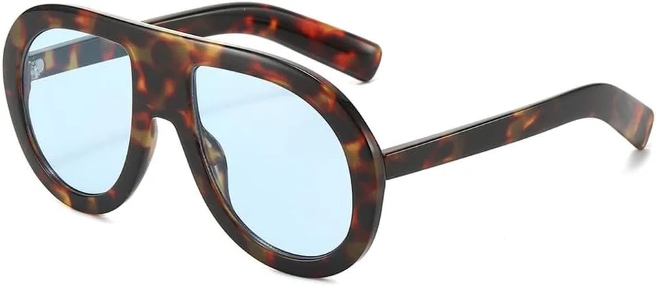 Большие солнцезащитные очки для мужчин, градиентные, с защитой от УФ-излучения UV400, модные женские солнцезащитные очки в стиле панк KTUCN, Leopard Blue
Большие солнцезащитные очки для мужчин, градиентные, с защитой от УФ-излучения UV400, модные женские солнцезащитные очки в стиле панк KTUCN, Leopard Blue