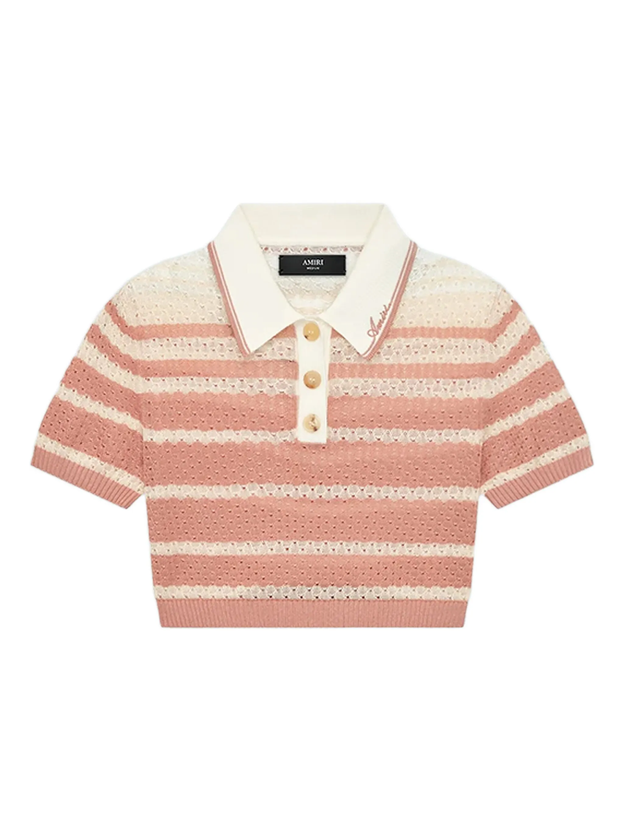 Полосатая рубашка поло Amiri, розовый
Полосатая рубашка поло Amiri, розовый