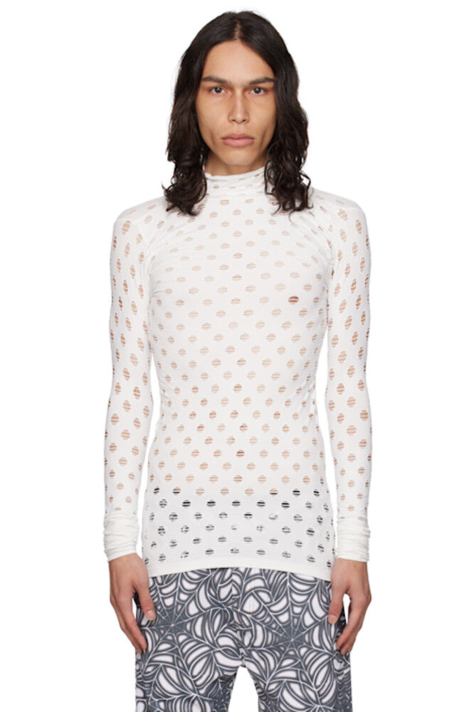 Белая перфорированная водолазка Maisie Wilen
Белая перфорированная водолазка Maisie Wilen