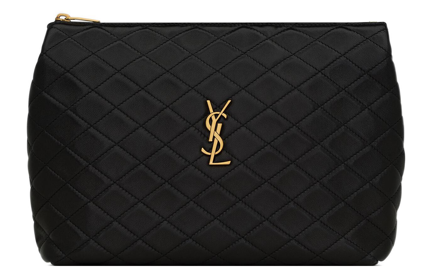 SAINT LAURENT Косметичка GABY из овчины обычная женская черная
SAINT LAURENT Косметичка GABY из овчины обычная женская черная