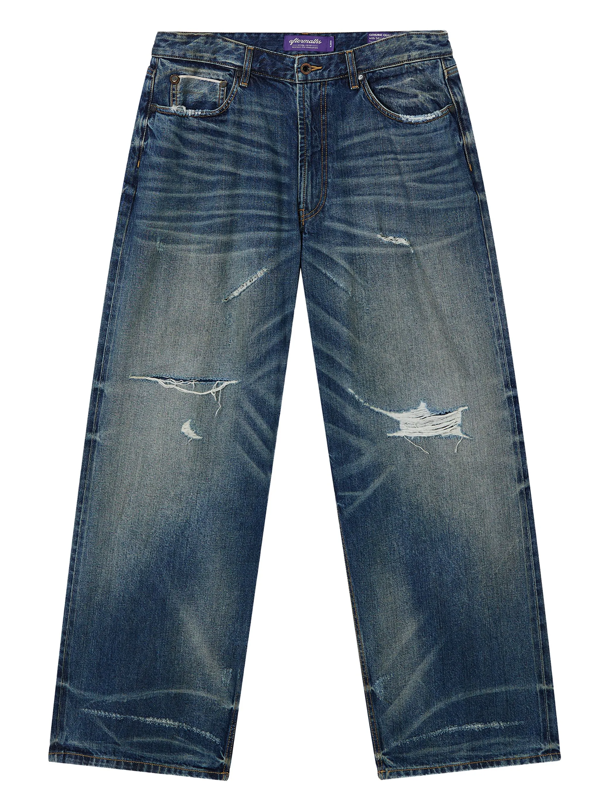 Джинсы с прорезями Aftermaths, синий
Джинсы с прорезями Aftermaths, синий