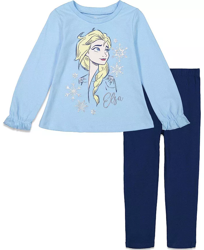 Комплект одежды Disney: футболка и леггинсы Frozen, синий
Комплект одежды Disney: футболка и леггинсы Frozen, синий
