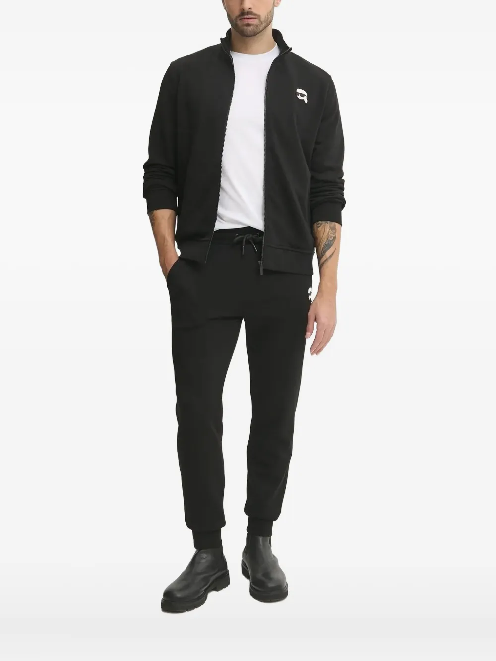 Толстовка на молнии с нашивкой-логотипом KARL LAGERFELD, черный
Толстовка на молнии с нашивкой-логотипом KARL LAGERFELD, черный