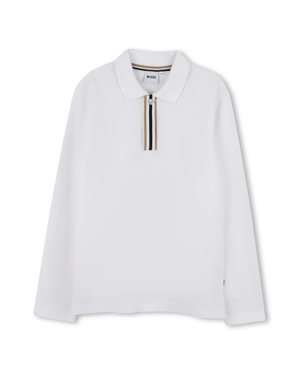 Детская хлопковая футболка поло Boss Kidswear, белый
Детская хлопковая футболка поло Boss Kidswear, белый