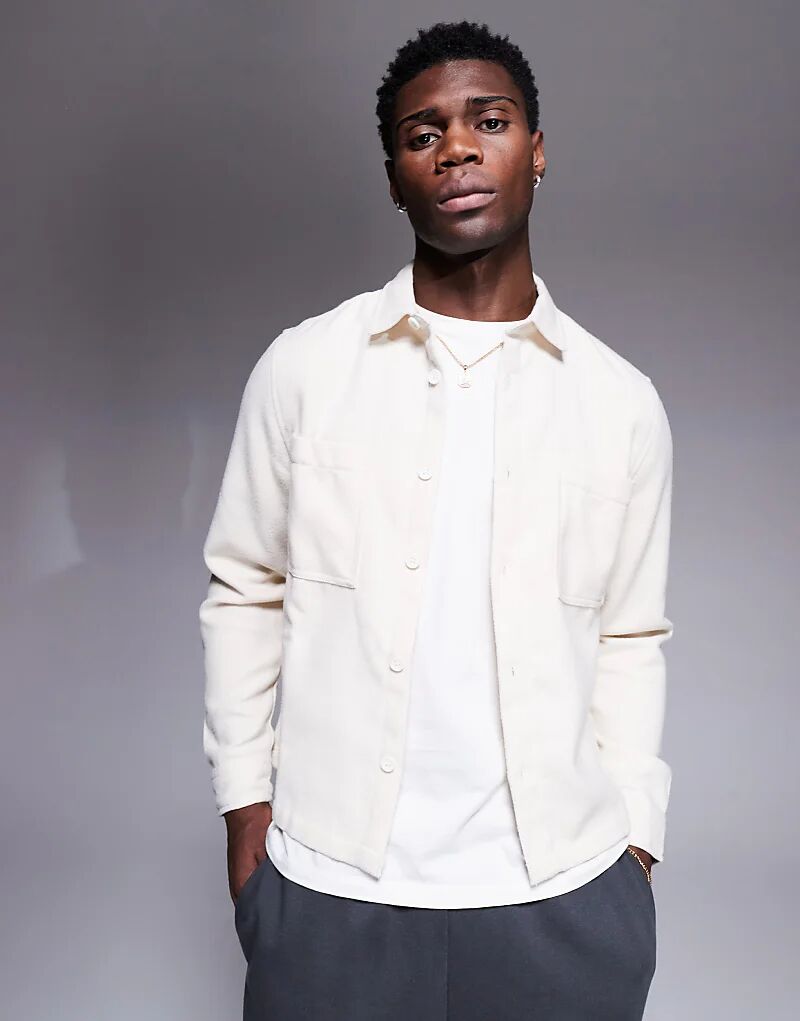 Свободная верхняя рубашка из смесовой шерсти цвета темного камня ASOS DESIGN
Свободная верхняя рубашка из смесовой шерсти цвета темного камня ASOS DESIGN