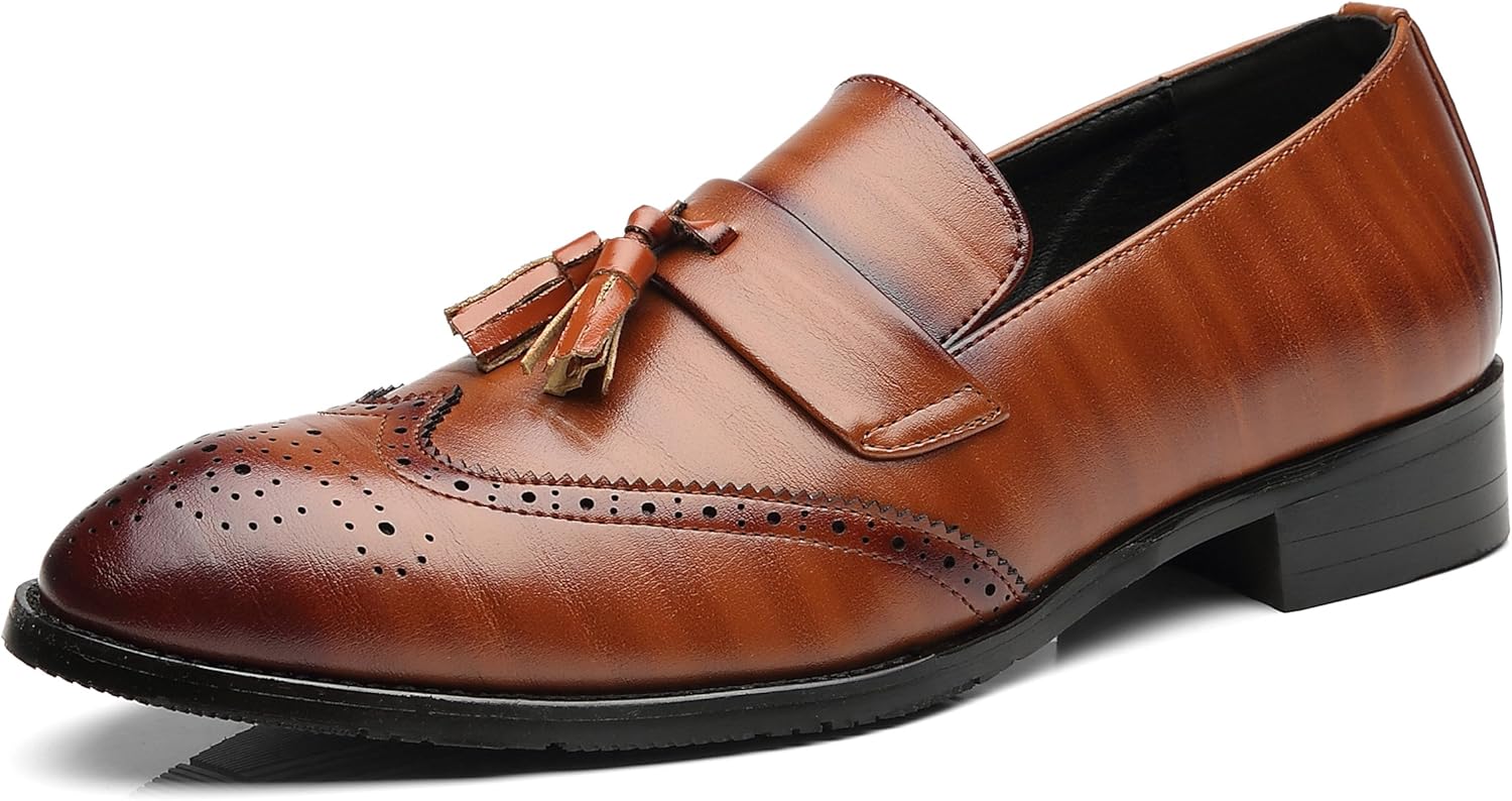 Мужские мокасины с кисточками Santimon, лоферы из искусственной кожи, обувь и повседневная обувь, коричневый
Мужские мокасины с кисточками Santimon, лоферы из искусственной кожи, обувь и повседневная обувь, коричневый