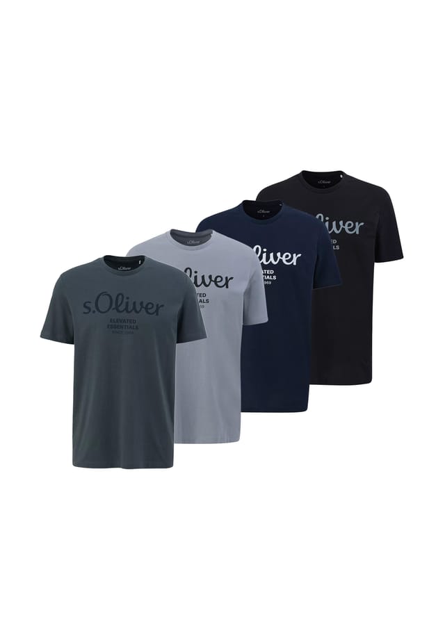 Футболка в упаковке 4 шт. - базовый принт с логотипом круглый вырез хлопок S.Oliver, мультиколор
Футболка в упаковке 4 шт. - базовый принт с логотипом круглый вырез хлопок S.Oliver, мультиколор