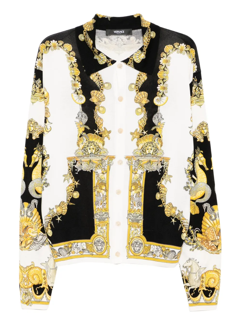 Шелковая рубашка Coral Theatre VERSACE, нейтральный
Шелковая рубашка Coral Theatre VERSACE, нейтральный