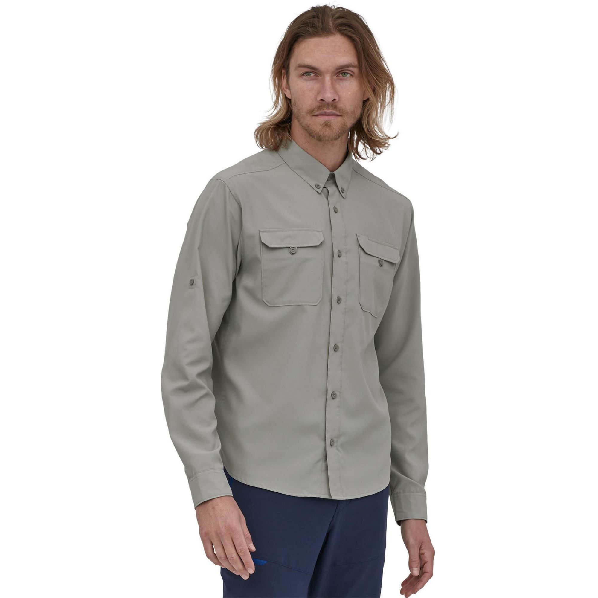 Мужская рубашка с длинными рукавами для самостоятельных пеших походов Patagonia, Salt Grey
Мужская рубашка с длинными рукавами для самостоятельных пеших походов Patagonia, Salt Grey