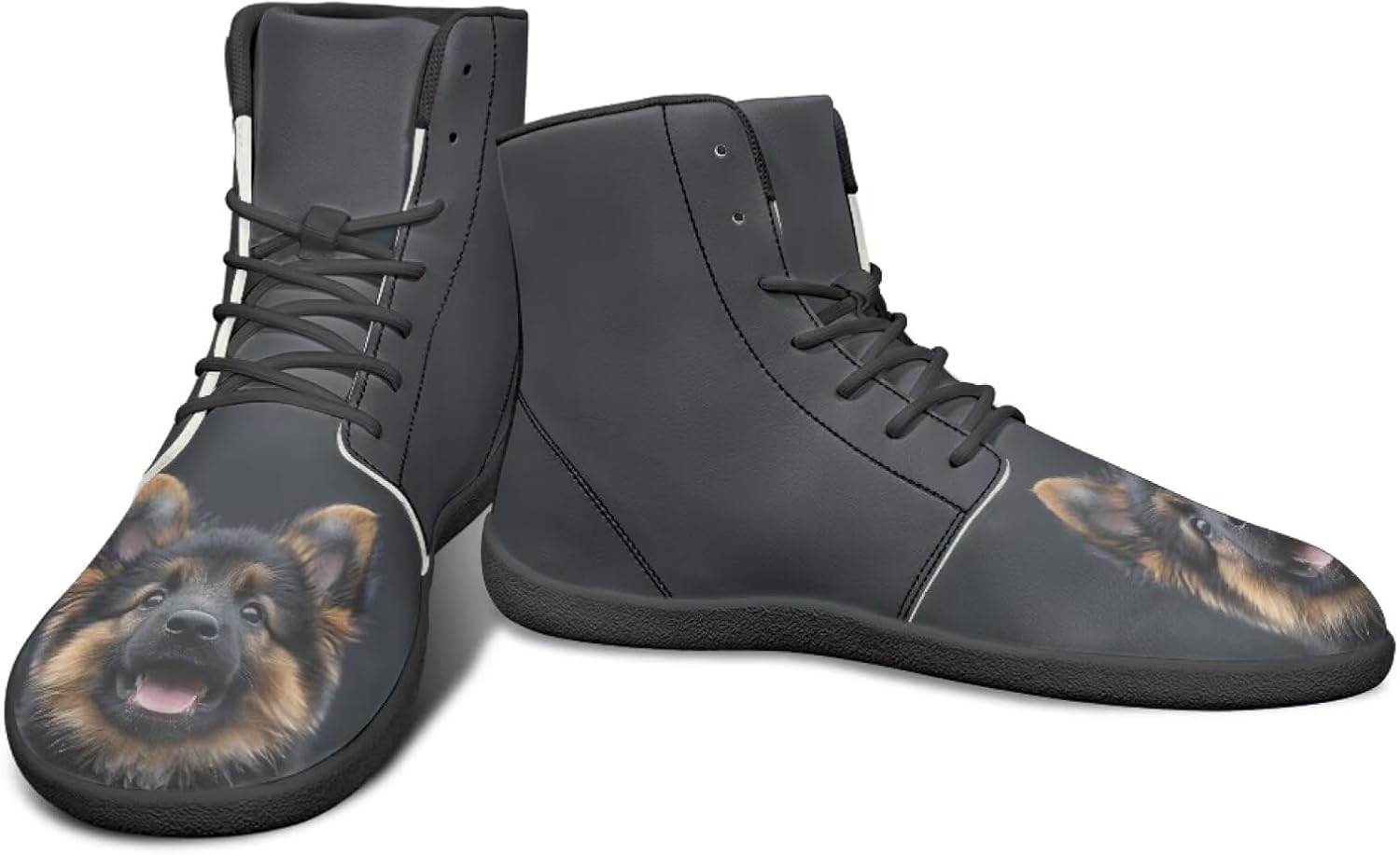 Высокие кроссовки с животным дизайном, обувь с нулевым перепадом, широкие туфли для мужчин - кроссовки с резиновой подошвой Watdotory, German Shepherd Design
Высокие кроссовки с животным дизайном, обувь с нулевым перепадом, широкие туфли для мужчин - кроссовки с резиновой подошвой Watdotory, German Shepherd Design