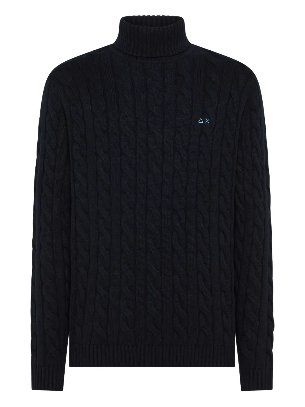 Вязаный свитер с высоким воротником Sun67, синий
Вязаный свитер с высоким воротником Sun67, синий