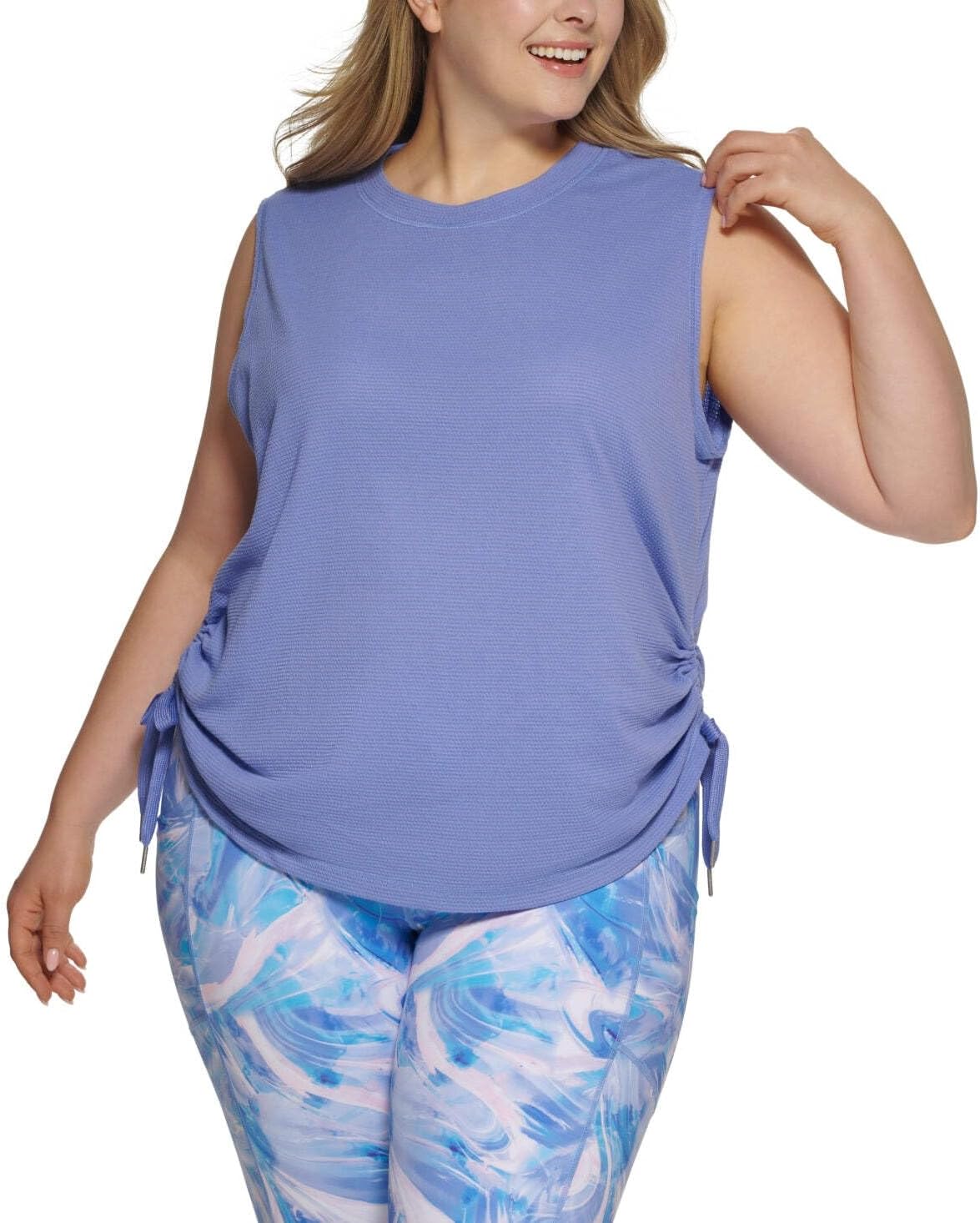 Майка Calvin Klein Performance Plus Size с завязкой на подоле, Blue
Майка Calvin Klein Performance Plus Size с завязкой на подоле, Blue