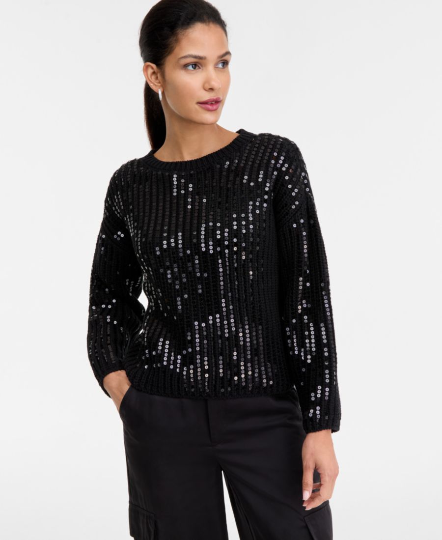 Женский яркий свитер с пайетками, эксклюзивно от Macy's INC International Concepts, Deep Black
Женский яркий свитер с пайетками, эксклюзивно от Macy's INC International Concepts, Deep Black