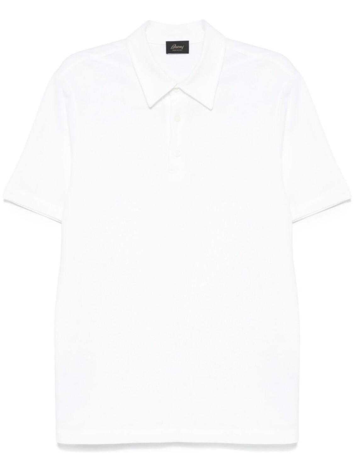 Хлопковая рубашка поло Brioni, белый
Хлопковая рубашка поло Brioni, белый