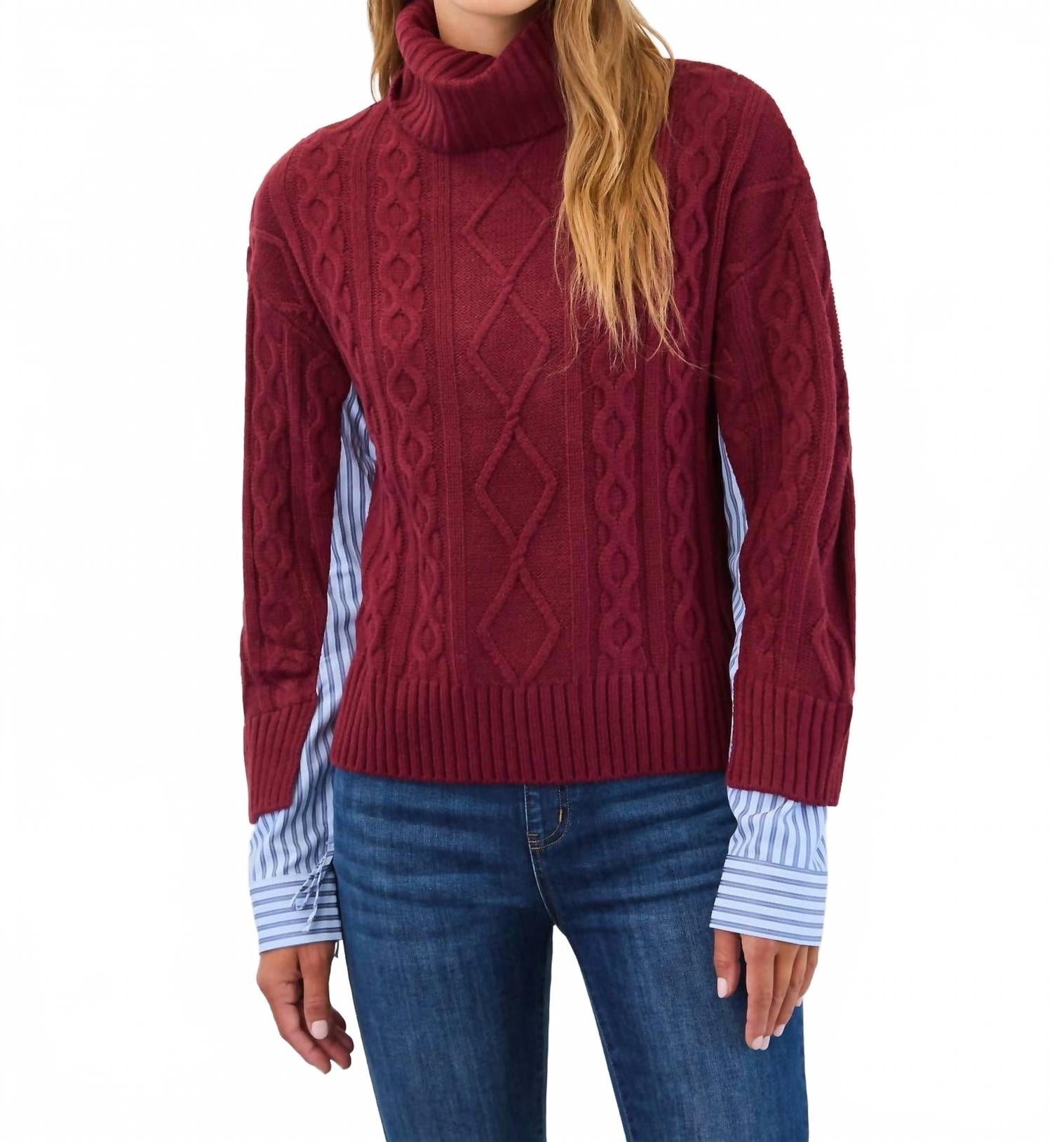 FDJ Свитер, выполненный в смешанной технике, алого цвета
FDJ Свитер, выполненный в смешанной технике, алого цвета