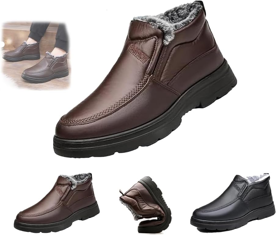 Мужские ортопедические зимние теплые снежные ботинки, утепленные мехом, ботильоны на каждый день с меховой подкладкой, водонепроницаемая обувь для улицы, удобные ботинки на молнии Generic, Brown-a 6-6.5
Мужские ортопедические зимние теплые снежные ботинки, утепленные мехом, ботильоны на каждый день с меховой подкладкой, водонепроницаемая обувь для улицы, удобные ботинки на молнии Generic, Brown-a 6-6.5