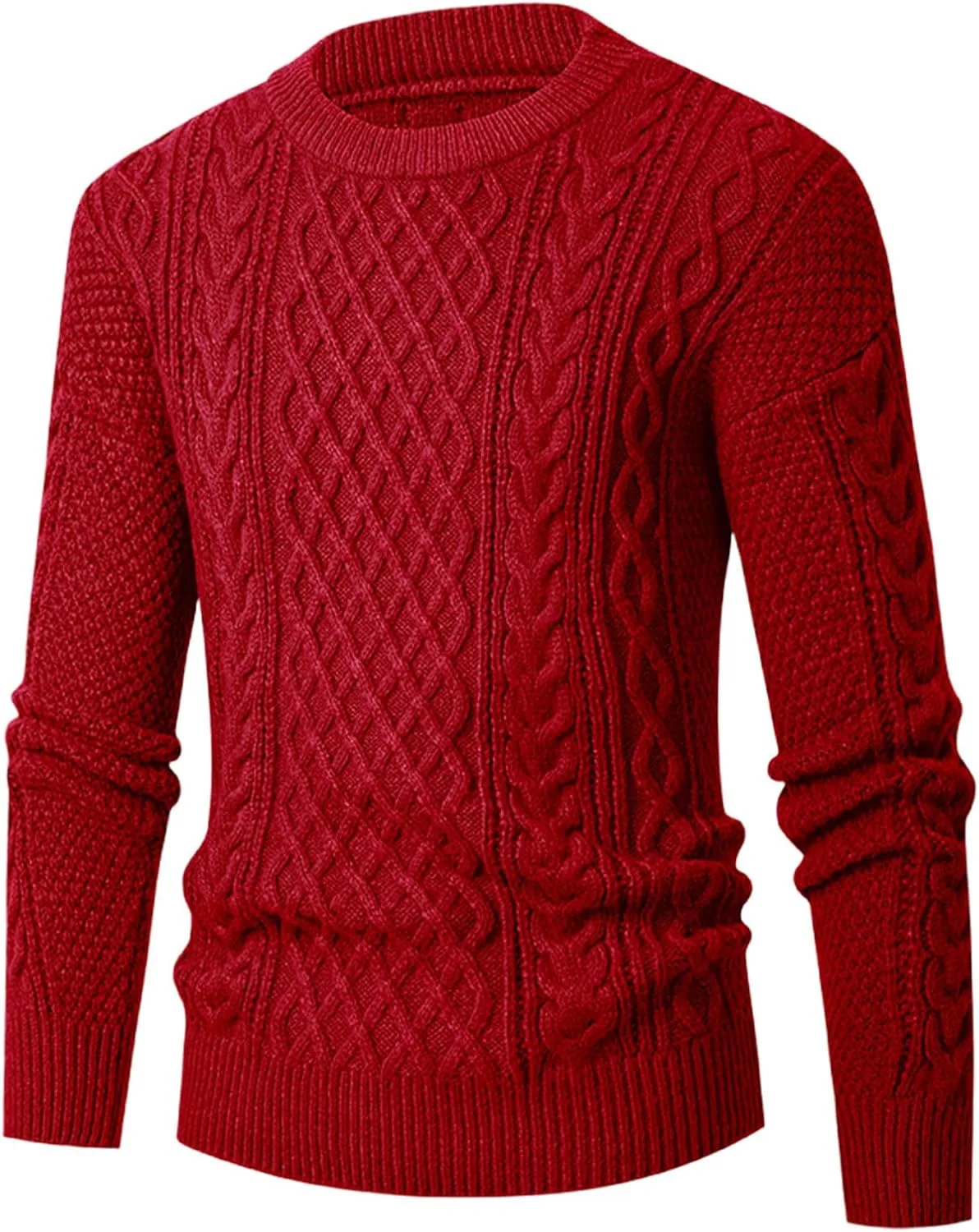 Свитер мужской с круглым вырезом, рифленый, свободный, с длинными рукавами
Свитер мужской с круглым вырезом, рифленый, свободный, с длинными рукавами