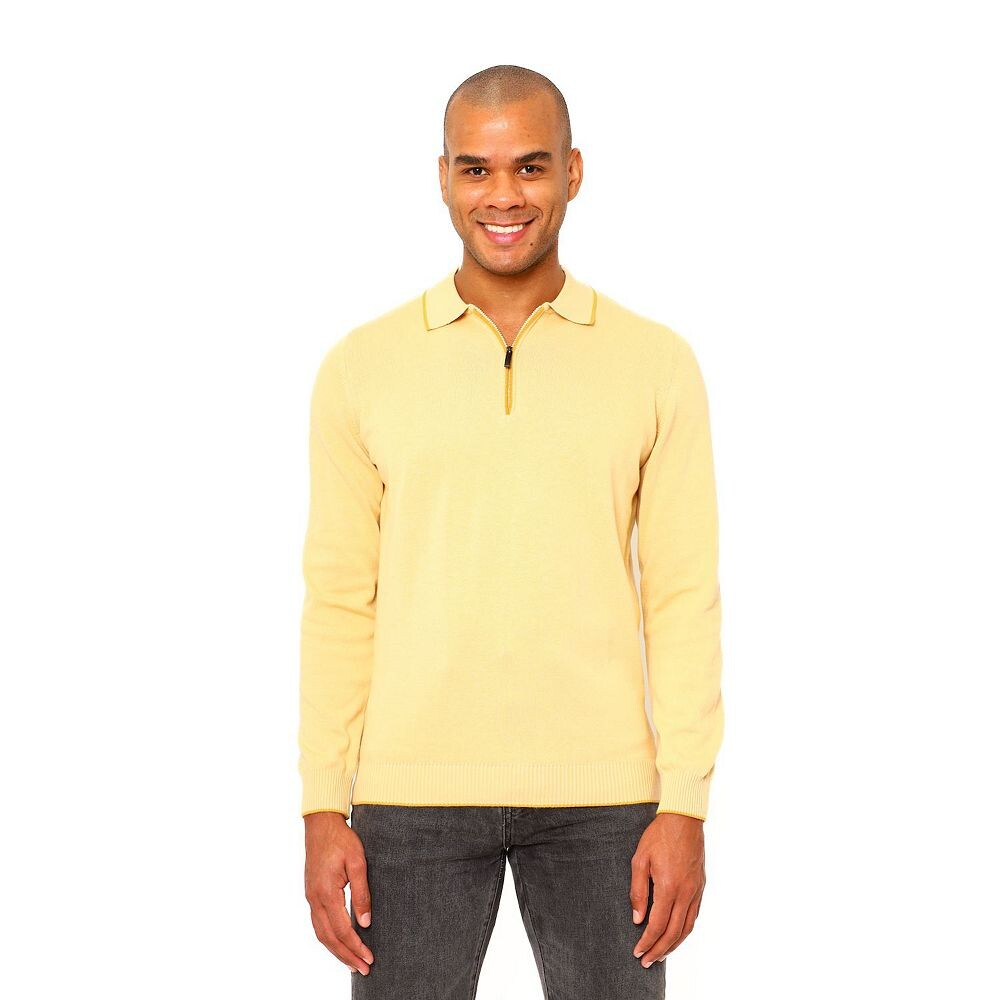 Мужская рубашка-поло из однотонного хлопка с длинным рукавом и молнией на четверть Villena VELLAPAIS, цвет Light Yellow
Мужская рубашка-поло из однотонного хлопка с длинным рукавом и молнией на четверть Villena VELLAPAIS, цвет Light Yellow