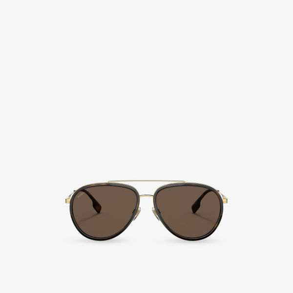 Солнцезащитные очки Burberry Oliver "авиаторы" металлические, золотой
Солнцезащитные очки Burberry Oliver "авиаторы" металлические, золотой