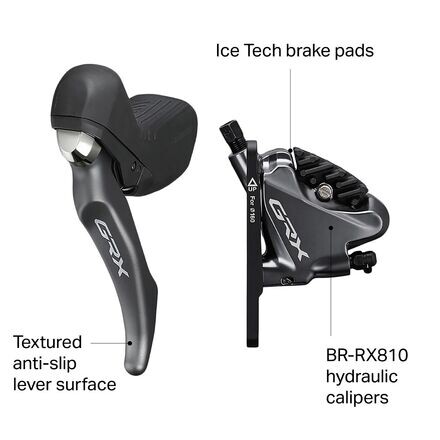 GRX BL-RX810 Тормозной рычаг и суппорт Shimano, черный
GRX BL-RX810 Тормозной рычаг и суппорт Shimano, черный