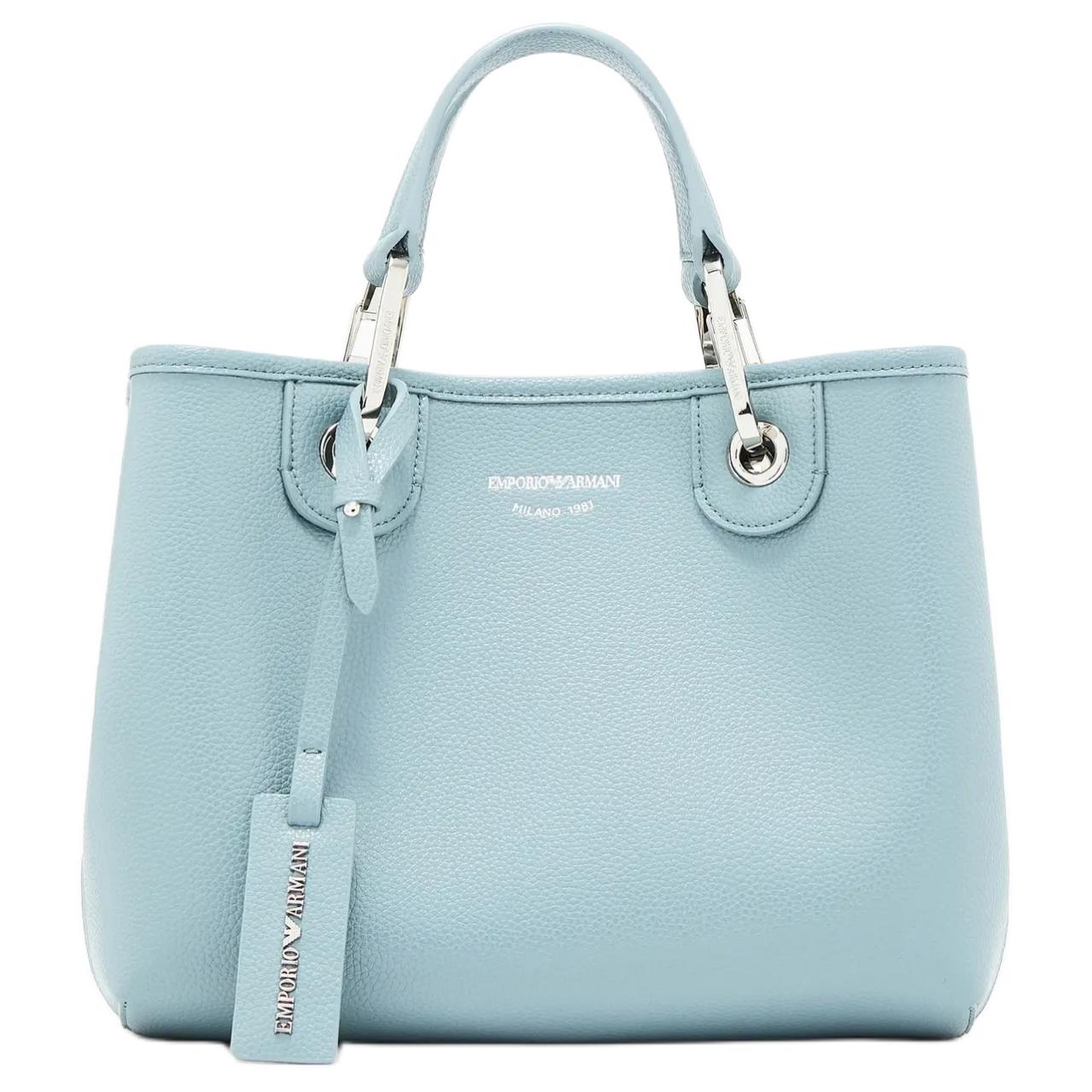 EMPORIO ARMANI Сумка-шоппер из полиуретана, женская, сине-серая
EMPORIO ARMANI Сумка-шоппер из полиуретана, женская, сине-серая