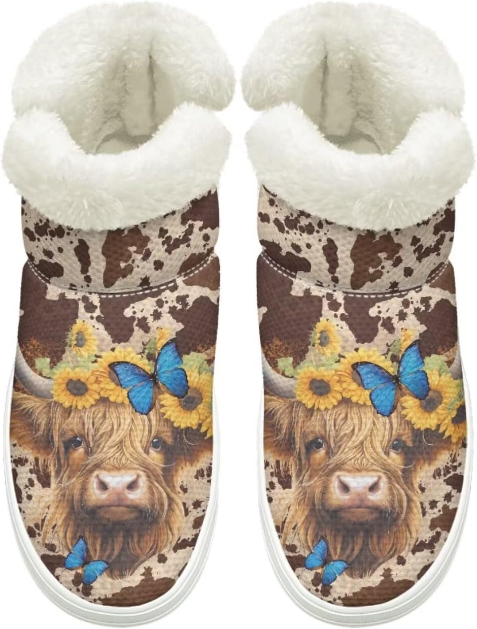 Женские и мужские зимние ботинки на слипоне, дышащая сетка, зимняя обувь для улицы с нескользящей удобной подошвой Cugasmaru, Highland Cow Print Butterfly
Женские и мужские зимние ботинки на слипоне, дышащая сетка, зимняя обувь для улицы с нескользящей удобной подошвой Cugasmaru, Highland Cow Print Butterfly
