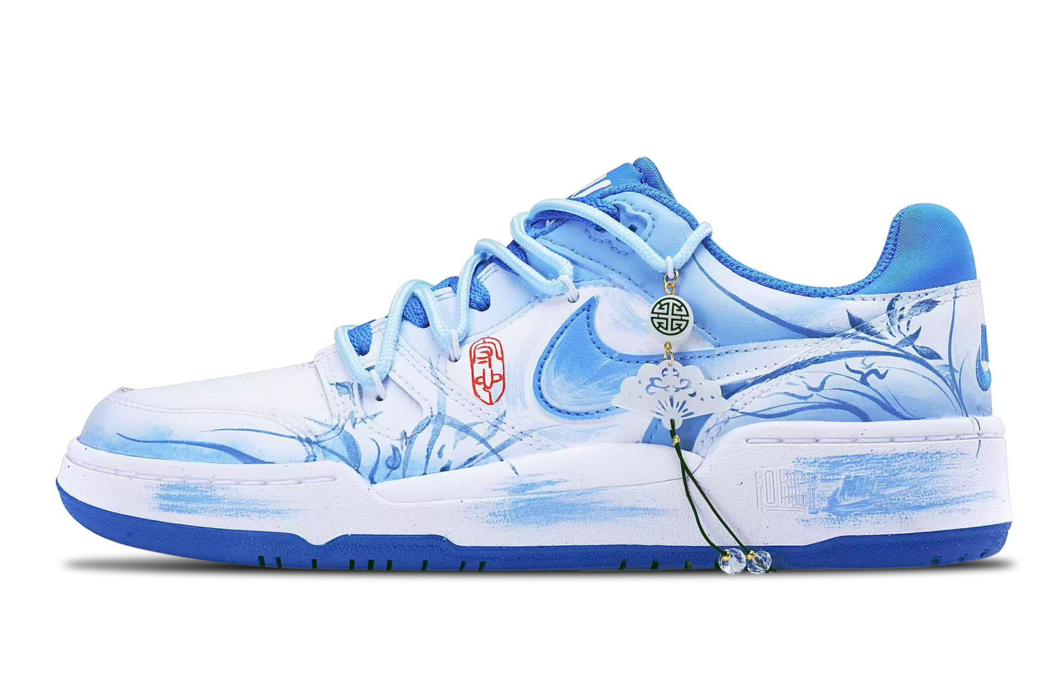 Nike Мужские низкие сине-белые кроссовки для скейтбординга Full Force с амортизацией и износостойкостью
Nike Мужские низкие сине-белые кроссовки для скейтбординга Full Force с амортизацией и износостойкостью