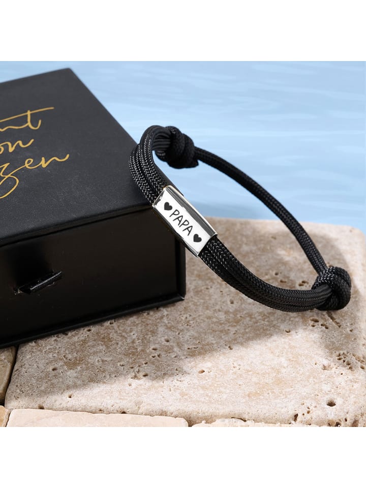 Himmelsflüsterer Браслет из парусинового каната "Папа" - Цвет: черный и серебристый
Himmelsflüsterer Браслет из парусинового каната "Папа" - Цвет: черный и серебристый