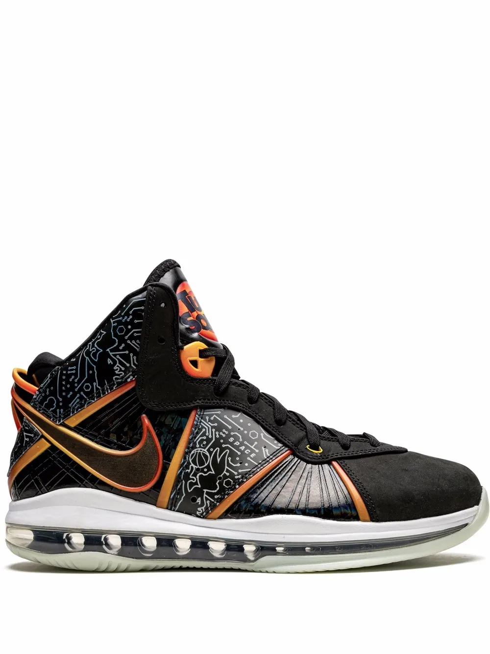 Кроссовки Lebron 8 Space Jam Nike, черный 
Кроссовки Lebron 8 Space Jam Nike, черный