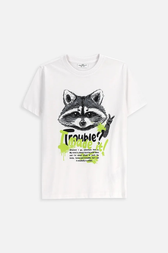 Детская хлопковая футболка Coccodrillo, белый
Детская хлопковая футболка Coccodrillo, белый