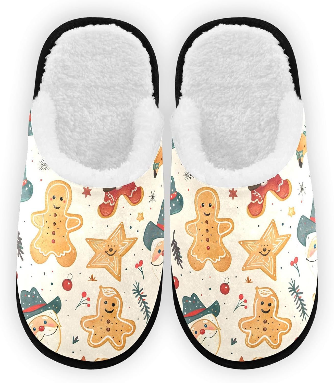 Тапочки FENOCHE «Рождественские пряничные человечки» из плюша для женщин и мужчин, теплые и удобные, для путешествий и спа, с нескользящей подошвой, Multicolor
Тапочки FENOCHE «Рождественские пряничные человечки» из плюша для женщин и мужчин, теплые и удобные, для путешествий и спа, с нескользящей подошвой, Multicolor