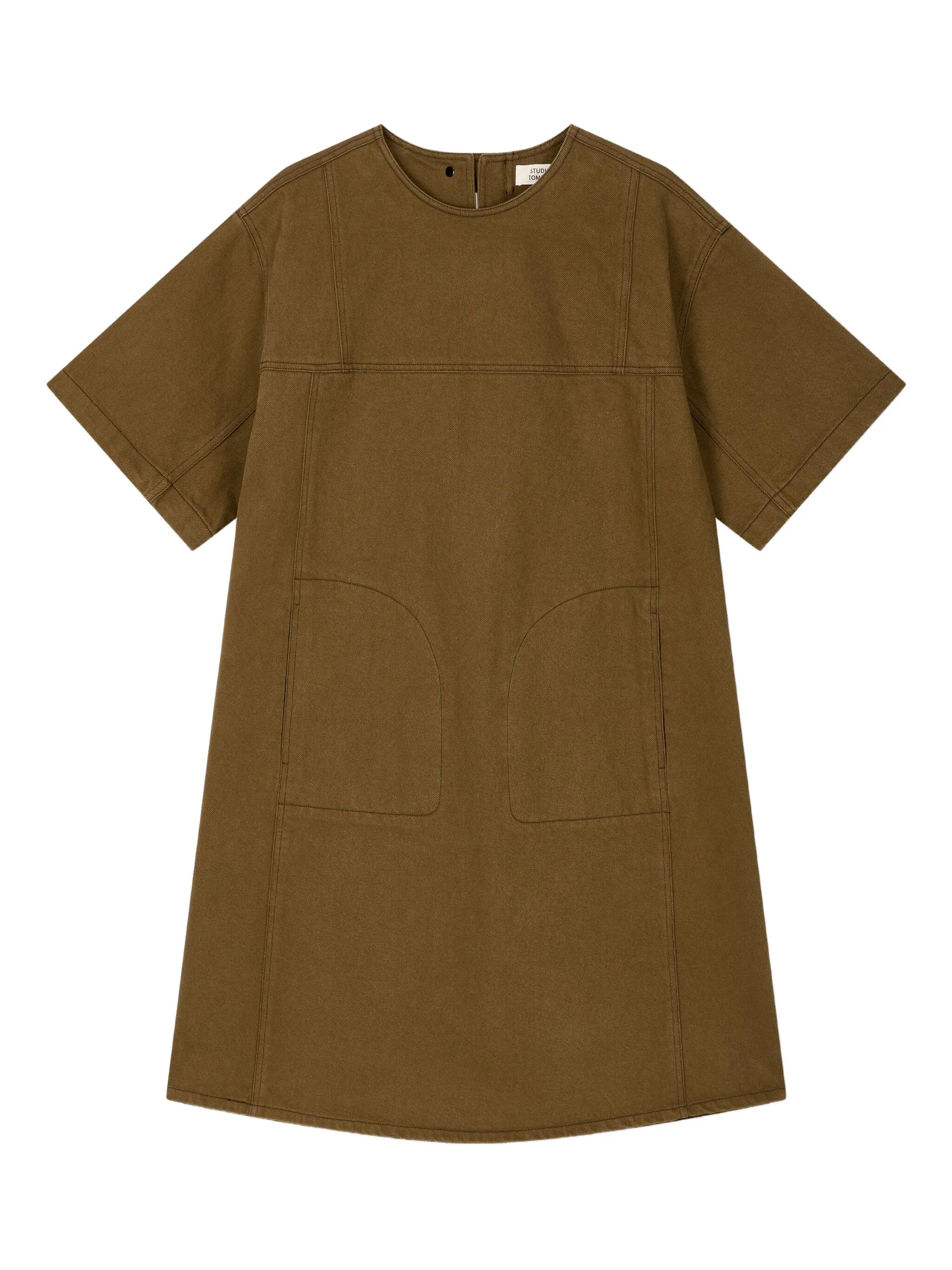 Твиловое платье-туника Studio Tomboy, коричневый
Твиловое платье-туника Studio Tomboy, коричневый