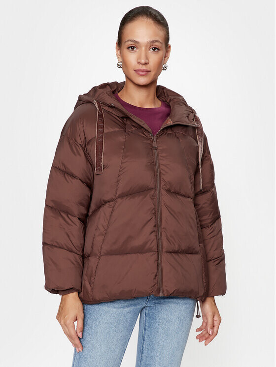 Пуховик свободного кроя Guess, коричневый
Пуховик свободного кроя Guess, коричневый