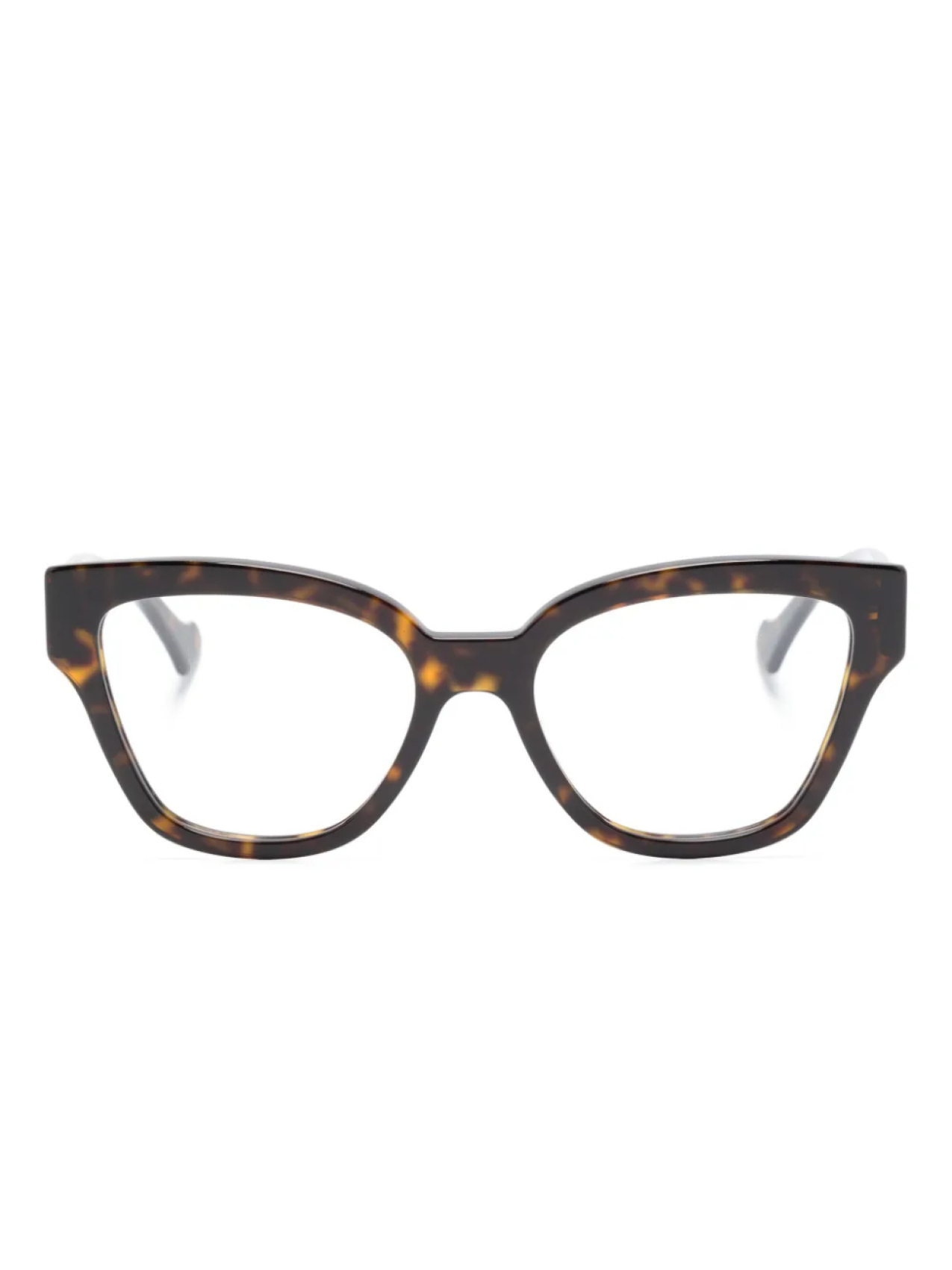 Очки в оправе бабочка из черепахового панциря Gucci Eyewear, коричневый 
Очки в оправе бабочка из черепахового панциря Gucci Eyewear, коричневый