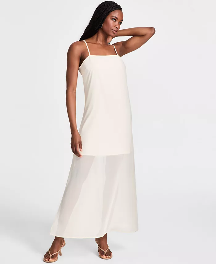 Женское прозрачное платье-макси с накладкой Bar III, коричневый/бежевый
Женское прозрачное платье-макси с накладкой Bar III, коричневый/бежевый