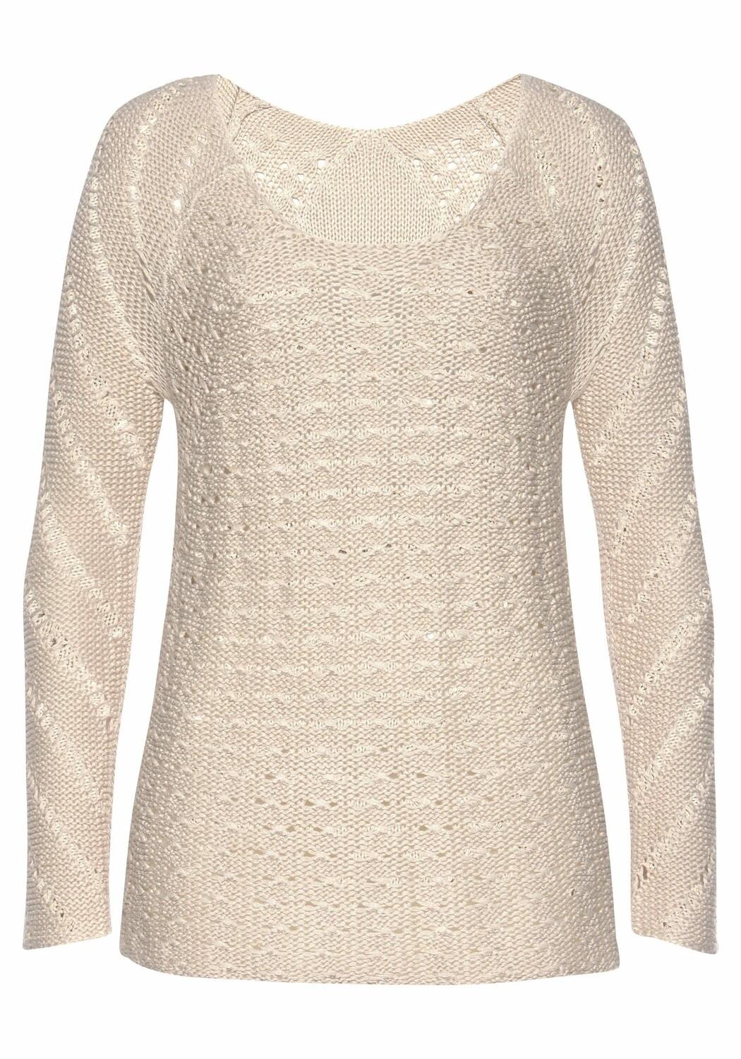 Свитер LASCANA Ajour, песочный
Свитер LASCANA Ajour, песочный