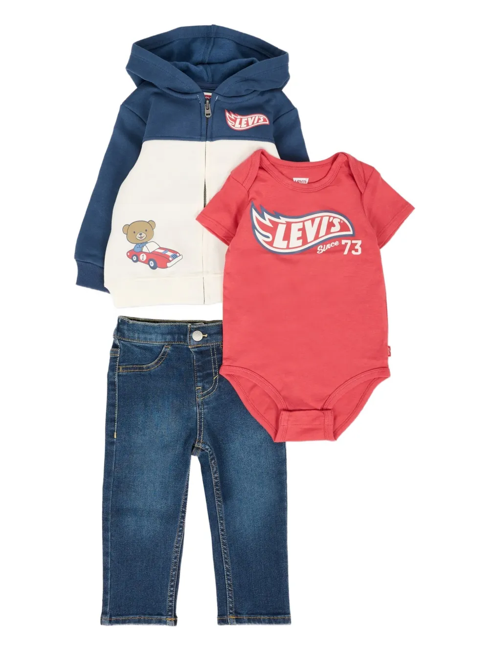 Комплект из трех брюк с логотипом Levi's Kids, синий
Комплект из трех брюк с логотипом Levi's Kids, синий