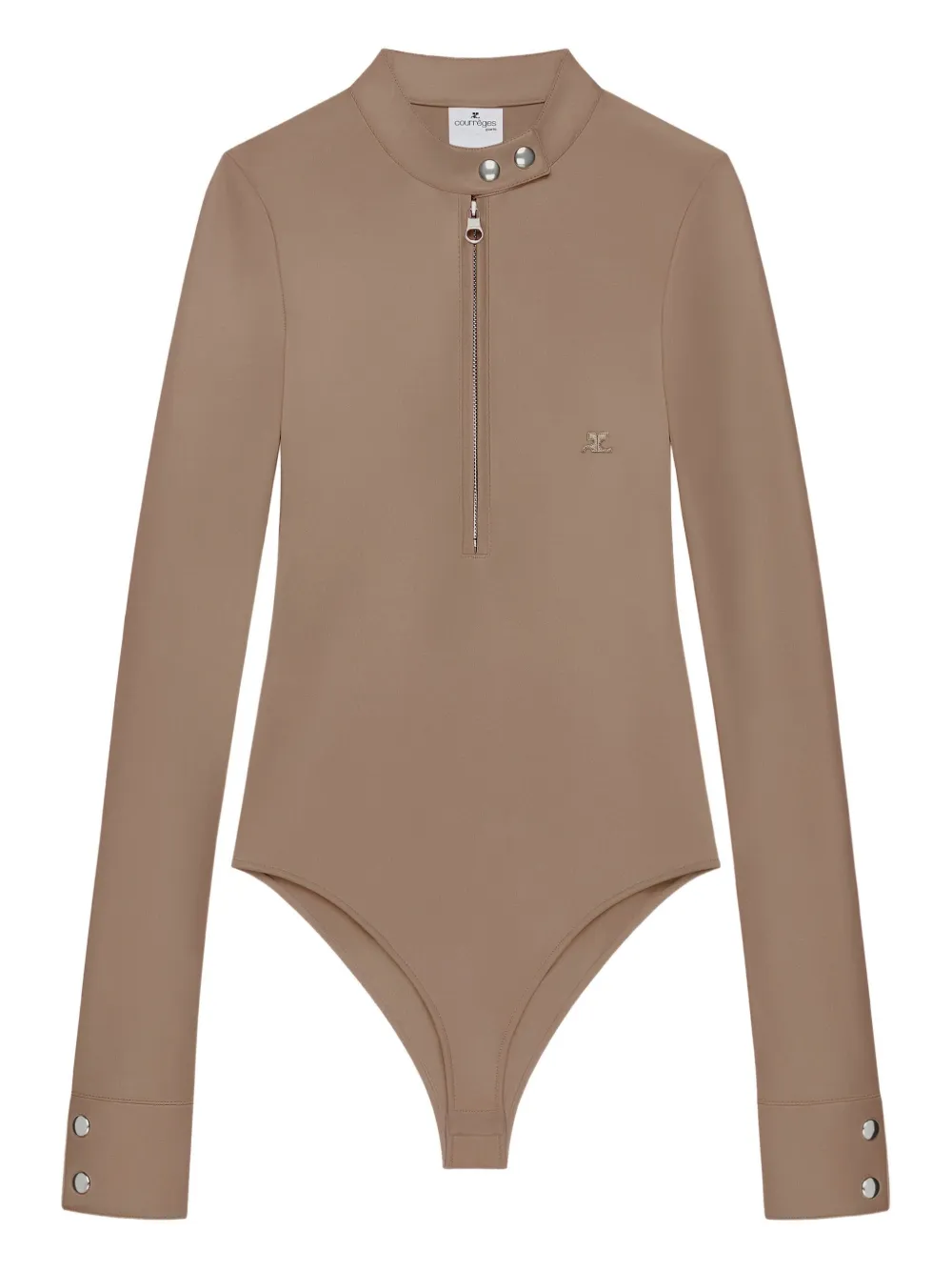 Боди на молнии с длинными рукавами Courrèges, коричневый
Боди на молнии с длинными рукавами Courrèges, коричневый