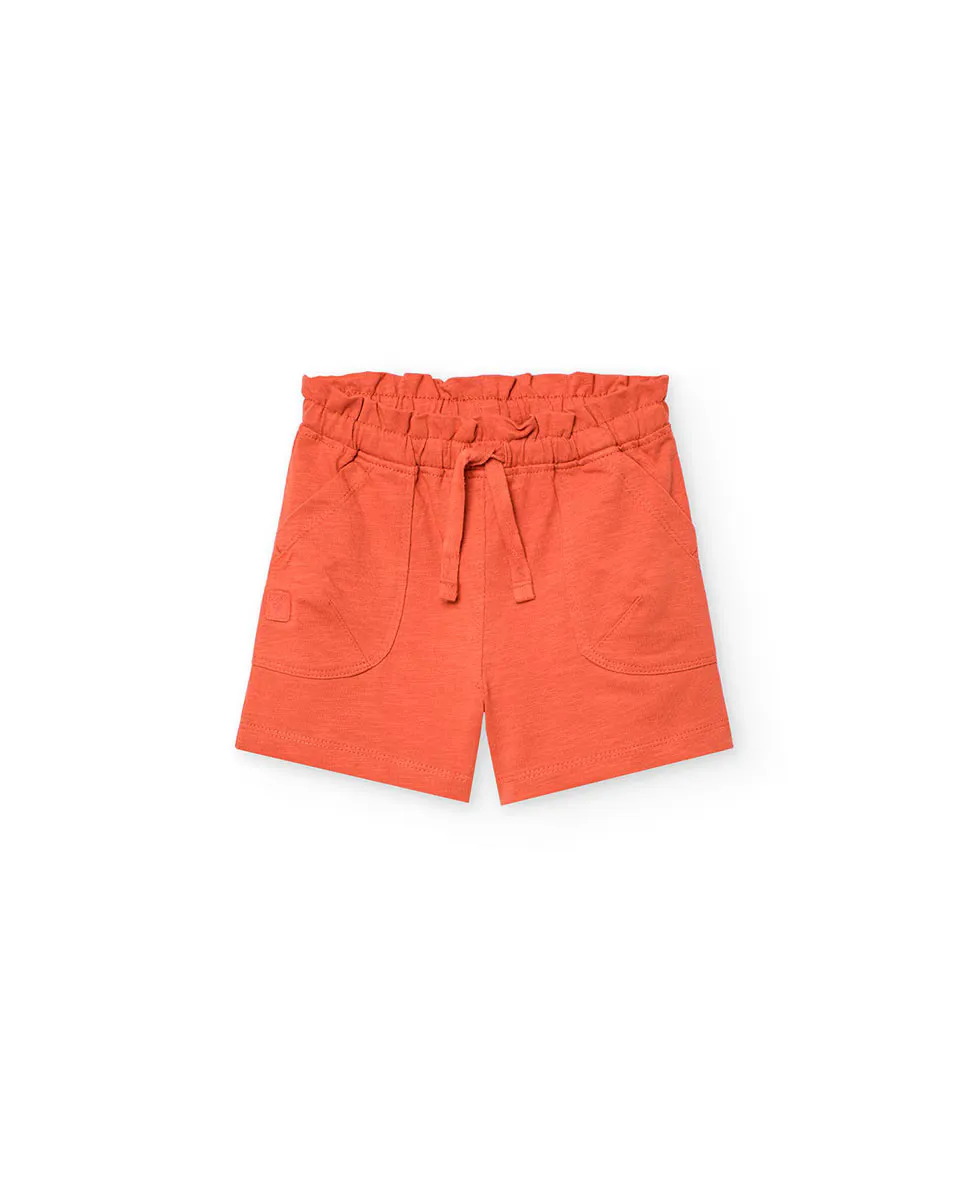 Однотонные хлопковые шорты для девочек Boboli, оранжевый
Однотонные хлопковые шорты для девочек Boboli, оранжевый