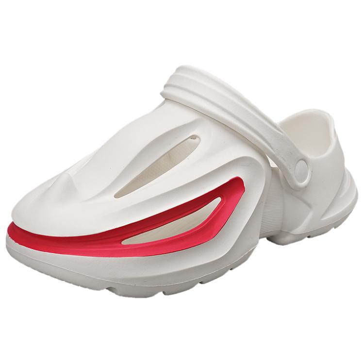 TONYBEAR Мужские противоскользящие тапочки с закрытым носком, устойчивые к запаху, бело-красные, цвет White Red 
TONYBEAR Мужские противоскользящие тапочки с закрытым носком, устойчивые к запаху, бело-красные, цвет White Red