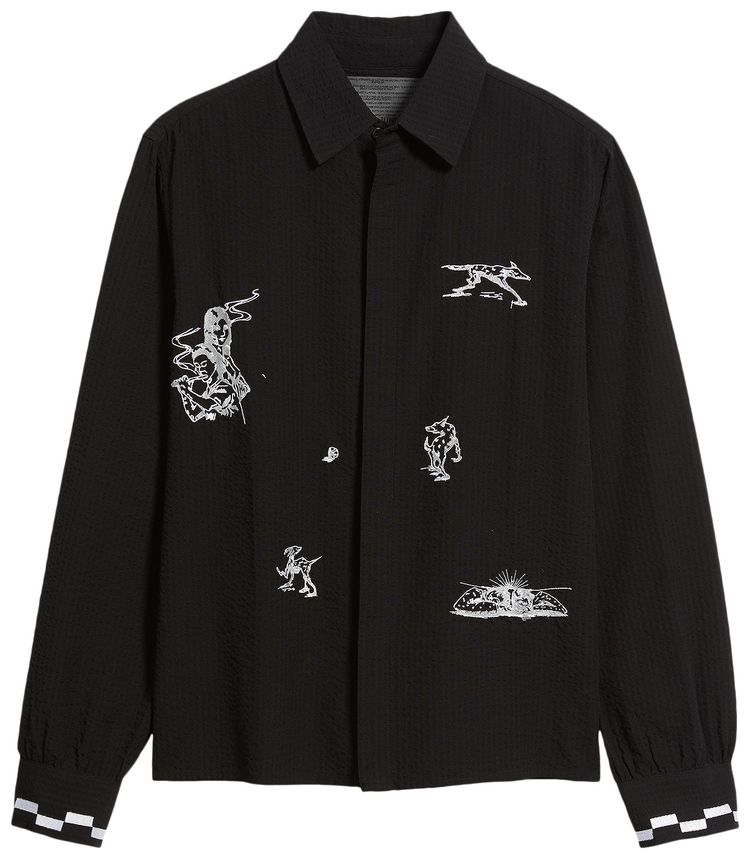 Рубашка на пуговицах «Black» из коллекции Jungles Live Life With Ease
Рубашка на пуговицах «Black» из коллекции Jungles Live Life With Ease