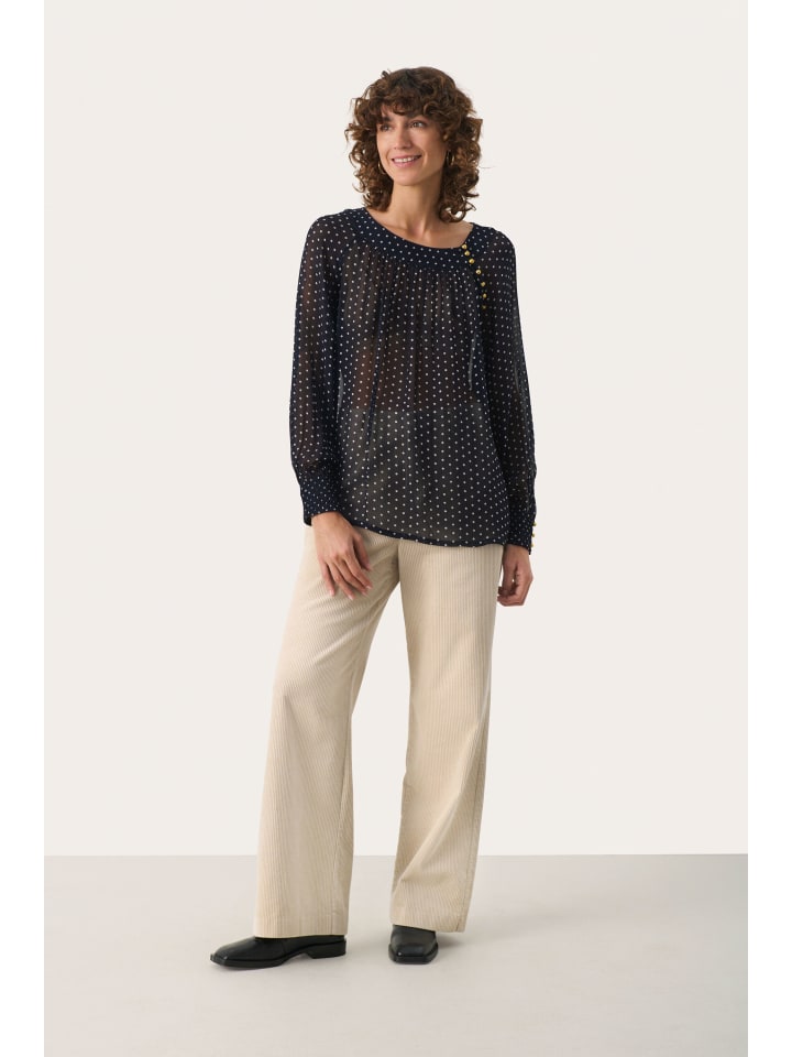 Блузка с длинными рукавами LajaPW, свободный крой, темно-синий горошек PART TWO
Блузка с длинными рукавами LajaPW, свободный крой, темно-синий горошек PART TWO