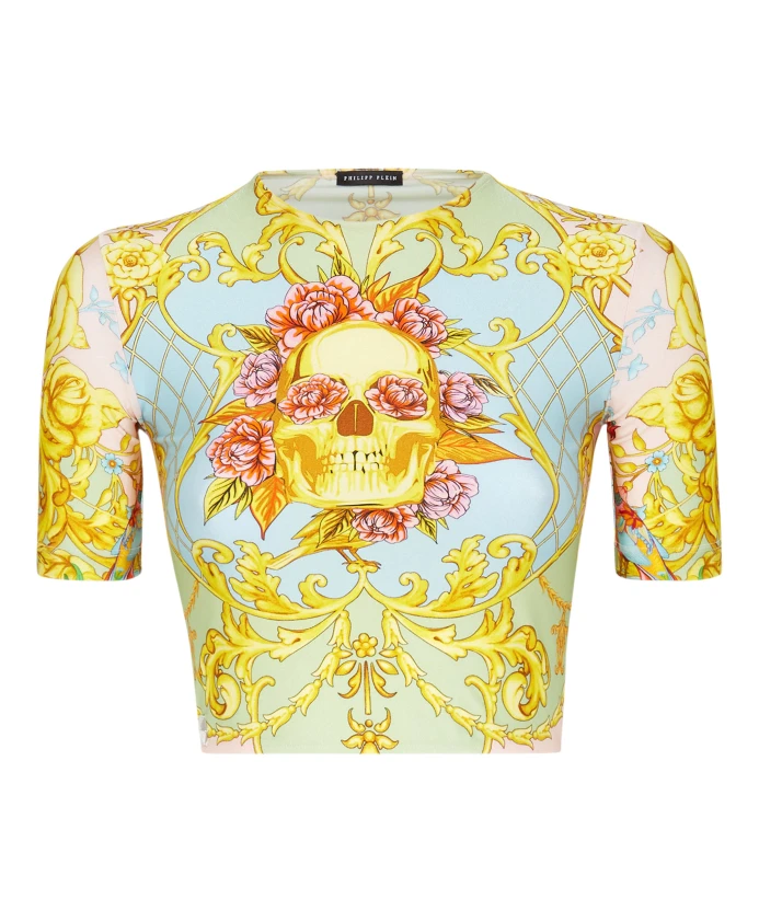 Укороченный топ в стиле барокко Philipp Plein, мультиколор
Укороченный топ в стиле барокко Philipp Plein, мультиколор